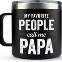 Gifts for Grandpa from Granddaughter, Grandson - Christmas Gifts for Grandpa, Papa, Dad, Men - Papa Birthday Gift Ideas, Happy Birthday gifts for Grandfather - Best papa Mug, 14 Oz Coffee Mug