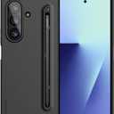 Nillkin for Samsung Galaxy Z Fold 7 Case with Stylus Pen [Superior Liquid Silicone] [Wireless Charging] [S Pen Holder] Shockproof Slim Phone Case Cover for Galaxy Z Fold 7, Black-No Screen Protector