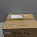 GOSO Black Lamp Shades Set of 2 Large Drum Lampshades -12x14x10 inch (Spider) Foldable Lamp Shade for Floor Lamps Table Lamp Natural Faux Silk Lampshade Replacement Rustic Shade-Easy Assembly