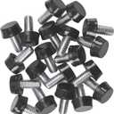 5/16-18 UNC Thread Adjustable Furniture Levelers Screw in Threaded, Galvanized Steel Screw Foot Levelers Screw On Furniture Glide Leveling for Table, Chair, Furniture Legs, 20 Pcs
