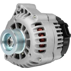 SCITOO Alternator Fit for Chevrolet/for Chevy, Cadillac, for GMC Vehicle Models, 4.3L 4.8L 5.0L 5.3L 5.7L 6.0L 6.5L 6.6L 8.1L- 12V 105Amp CW 6-Groove Pulley, Replace 8247,10480388,10464451,10464481