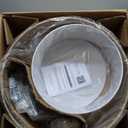 4-Light Rattan Chandelier, 19.7" Boho Pendant Light with Fabric Shade, Farmhouse Rattan Hanging Ceiling Light Fixture for Dining Room, Living Room, Kitchen Island, Bedroom, Hallway, Foyer