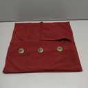 CaliTime Throw Pillow Cases Pack of 2 Ultra Soft Corduroy Striped Cushion Covers with Triple Large Natural Coconut Shell Buttons for Couch Sofa Home Farmhouse Decoration 16 X 16 Inches Black