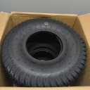(2 Pack) 15x6.00-6 Lawn Mower Tubeless Tire, 15x6-6 Garden Tractor Lawnmower Tire, 4 Ply, Turf S Pattern