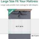 CoolShields Waterproof Bed Pads Incontinence 60" x 36" (Queen) Washable Reusable Mattress Protector Bedwetting Pad for Kids, Adults, Elderly, and Pets