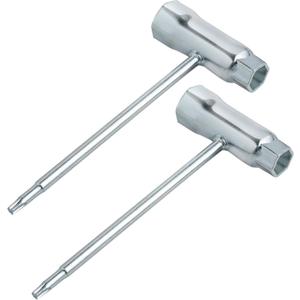 2pack Combination Screwdriver and Wrench, 13mm x 19mm T-Wrench and T27 Torx Screwdriver, Socket Wrench for Spark Plug, Chainsaw Adjustment Tool