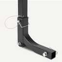 Amazon Basics 4-Bike Hitch Rack with 2" Hitch for Car, SUV and Truck, Heavy-Duty Steel Frame, Foldable, Anti-Rattle Stability, 132-Pound Capacity