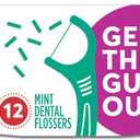 Plackers Micro Mint Dental Flossers, Travel Pack, Perfect Travel Size, Easy Storage, Dental Care On-The-Go, Fresh Mint Flavor, 12 Count