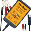 MBC022, 12V 2A Lead Acid & Lithium(LiFePO4) Automatic Trickle Battery Charger Smart Battery Maintainer for Car Motorcycle Lawn Mower Boat ATV SLA AGM Gel Lithium(LiFePO4) and More Batteries