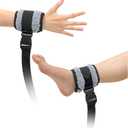 Zelen Medical Bed Limb Holders Patient Medical Restraints Wrist and Ankle, Hand Foot Bed Wrist Straps Hospital Bed Limb Holders for Feet (2 Pieces)