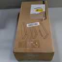 BAYKA White Floating Shelves for Wall  Rustic Wood Wall Shelves with Metal Brackets for Bathroom, Bedroom, Kitchen, or Living Room Decor Organization  Set of 3, Sturdy Storage with 22lb Capacity (15.7inches, C. White - Modern Minimalist Style)