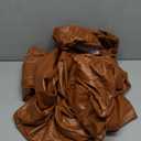 YISUN Chair Seat Covers Set of 4, Pu Leather Waterproof Dining Room Chair Covers, Stretch Chair Cover for Dining Room Chair Protector Slipcover for Kitchen, Hotel (Pu Light Brown, 4)