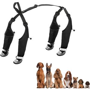 Winter Dog Boots Waterproof - Anti-Slip Fleece-Lined Paw Shoes with Snowlock Cuffs, Reflective & Adjustable, Fit Small to Large Dogs (8 Sizes, 4 Boots/Set) (XS)