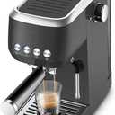 CASABREWS 3700 Essential Espresso Machine 20 Bar, Professional Espresso Coffee Machine with Steam Milk Frother, Coffee Maker Cappuccino Latte Machine with 43.9oz Removable Water Tank, Black