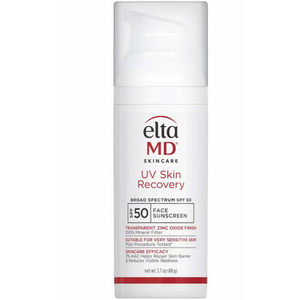 EltaMD UV Skin Recovery Green Tint 100% Mineral Sunscreen, SPF 50, Redness Correcting Face Sunscreen, Safe for Sensitive Skin, 1.7oz