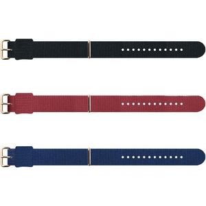 Fashion Nylon Strap 12 14 16mm Ladies Color small Watch Band (3 pice)