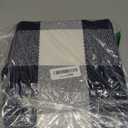 GLAMBURG Cotton Buffalo Check Plaid Rugs Washable, Handwoven Checkered Rug Welcome Door Mat 22x34 Rug for Kitchen Bathroom Outdoor Porch Laundry Living Room, Farmhouse Reversible Rag Rug Blue White