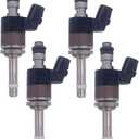 16010-5R1-315 4pcs Fuel Injectors Compatible with Honda Fit 2015-2019 1.5L KA6MT KACVT (Type:A)