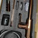 RULIA Kitchen Faucet, Kitchen Sink Faucet, Sink Faucet, Pull-Down Kitchen Faucets, Bar Kitchen Faucet, Copper Rose Gold, Metal Spray Head, RB1025