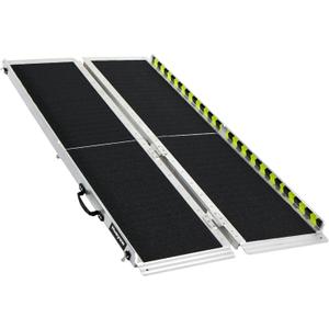 Wheelchair Ramp 5FT, Anti-Slip Aluminum Folding Handicap Portable Ramp, Wheelchair Ramps for Home Steps, Stairs, Doorways, Scooter Ramp