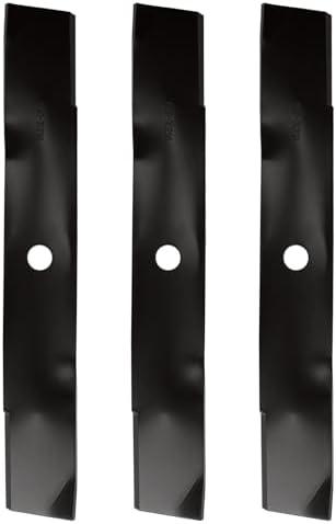 ILONPA 48 inch Lawn Mower High Lift Blades for John Deere M145476 SST18 X300 X304 X320 GX325 GX345 X380 X384 Z355E 48" Deck Lawn Mower Replace John Dee re M145476 M127500 M127673, Black