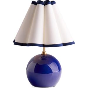 Pooky Lighting Cecily Rechargeable Ceramic Table Lamp 15" - Cordless Lamp