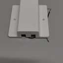 White 1-Pack H Track Floating Canopy Connector for Track Lighting Accessories H Track System, Energize The Rails