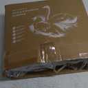 APSMILE Luxury 100% Organic Cotton Down Feather Fibers Comforter California King Fluffy Comforter, High Fill-Power Medium Warmth All Season Duvet Insert (104x96, Ivory White)