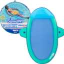 SwimWays Spring Float Premium Suncatcher Pool Lounger for Swimming Pool, Inflatable Pool Floats Adult with Fast Inflation for Ages 15 & Up, Aqua 