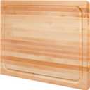 CONSDAN Hard Maple Wood Cutting Board for Kitchen, USA Grown Hardwood, 16 x 12, with Invisible Inner Handle, Prefinished with Food-Grade Oil, Suitable for Kitchen Edge Grain, 1-1/2" Thick