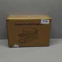 Waffle Maker, Double Belgian Waffle Maker 180Flip, 1400W Waffle Iron 8 Slices, Rotating & Nonstick Plates with Removable Drip Tray for Easy Clean, Stainless Steel, Locking Buckle & Cool Touch Handle