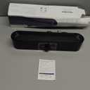 LENRUE Computer Speakers,PC Speakers for Desktop,Wired USB-Powered Sound-bar for Computer with 10W Stereo Sound and Colorful Light,Plug-n-Play (A39PRO /Black)