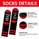 HMJKL Christmas Socks Gifts For Man Woman, I'm Watching Christmas Movies Socks, Christmas Gifts For Friend Sister Family Coworker, Winter Holiday Must Haves -49 (Black)