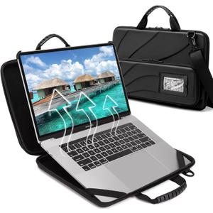 BUG 13-14 Inch Laptop Case Hard Shell, Protective Laptop Carrying Case with Stand for Heat Dissipation