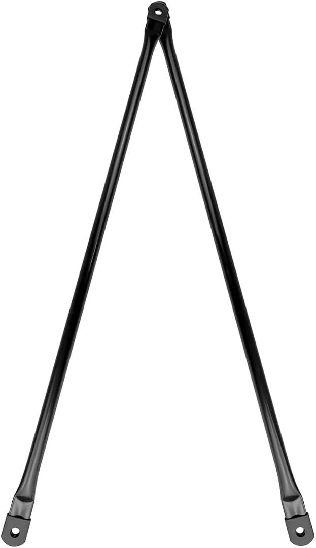 39.4” Garden Swing Replacement Rods Black, 100cm Round Metal Hanging Rods for Garden Swing Seat(2PCS/CTN)