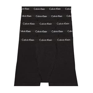 Calvin Klein Men's Cotton Stretch 5-Pack Boxer Brief, 5 Black, Large
