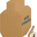 Shooting Targets for the Range, 30 x 18 Inch Silhouette Cardboard Targets for Tactical Practice Competitions with Paster, 22 Pack