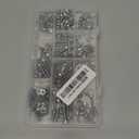 490pcs M4 Screws,Nuts and Washers Assortment kit, M4x6/8/10/12/16/20/25/30 mm Hex Socket Head Cap Screw Bolts Nuts Washer Kit,304 Stainless Steel Bolt Set for DIY, 3D Printer