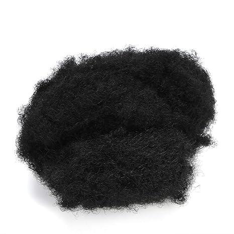 Afro Bun Puff Hair Extension | Soft & Lightweight for Braids/Twists/Updos | Authentic Black Curly Hairpiece | Fits Short Hair Care & Styling
