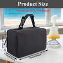Travel Carrying Bag for Lifevac Travel Kit,Portable Storage Bga with Adjustable Strap for Airway Suction Device, Durable Storage Bag for Car Home Camping Hiking, Black (Bag Only)