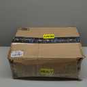 LEDIARY 20" Caged Ceiling Fan with Light and Remote, Low Profile Flush Mount Fandelier, Black Bladeless Enclosed Small Fan Lights Ceiling Fixtures, Rustic Farmhouse Style for Bedroom, Outdoor