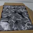 36PCS16OZ Plastic Jars with Screw On Lids, Labels Refillable Empty Round Slime Containers for Storing Dry Food, Honey Jam, Cream, Butter, Lotion (matte black)