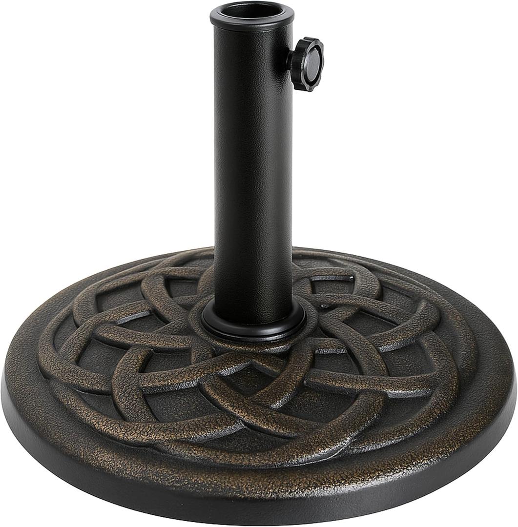 BACKYARD EXPRESSIONS PATIO  HOME  GARDEN 911554 21 Pound Umbrella Base, Bronze