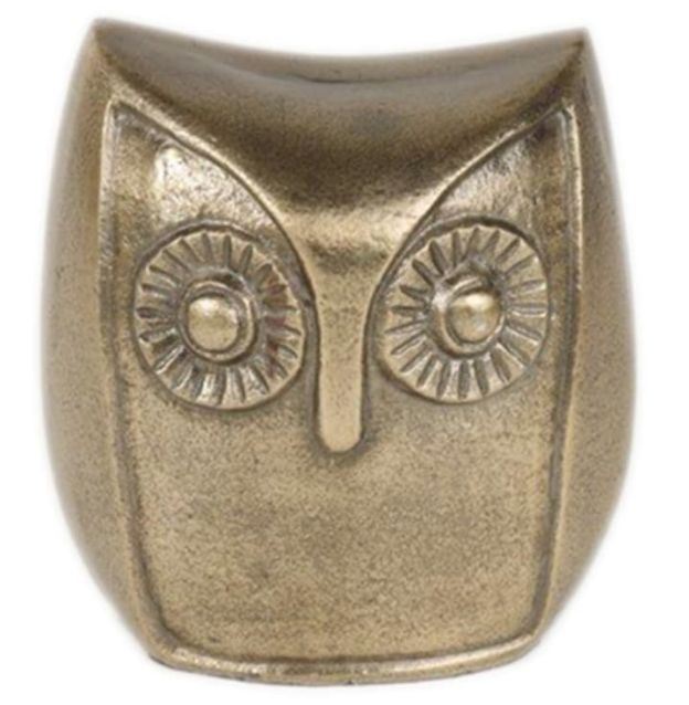 HD Designs Aluminum Owl - Gold  Golden Owl 4x3 