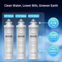 UVF3 3 Stage Water Cooler Filter Replacement Kit Compatible With Brio "UVF3" Series Models Bottleless Water Cooler Dispensers, Replacement for MIB300PKF, 1500 Gallons, 6 Months