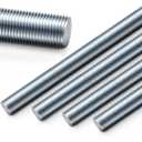 Zonon 4 Pcs 5/8"-18 Fully Threaded Rods 36" Length Galvanized Steel Right Hand Coarse All Threaded Rods Studs Zinc Plated for Construction Repair and DIY Projects Furniture Anchor Bolts Hangers