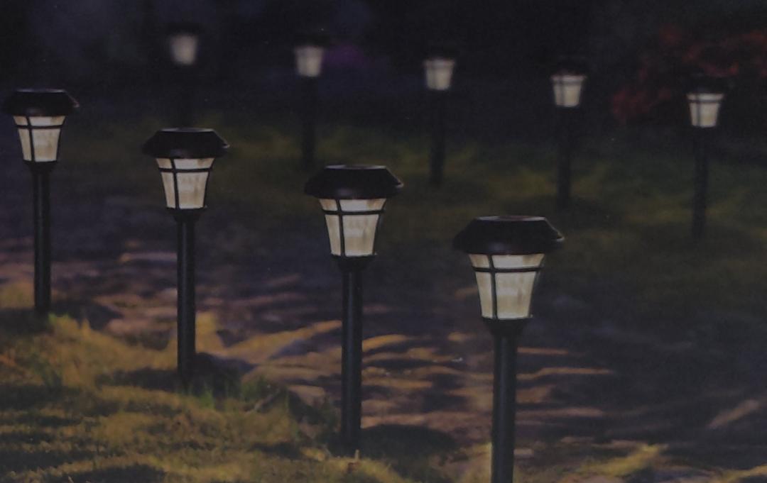 MAGGIFT 12 Pack Solar Pathway Lights Outdoor Solar Garden Lights for Patio, Yard, Driveway