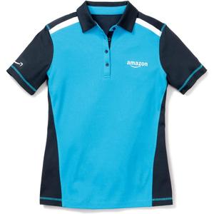 LULY YANG DSP Women's Active Polo - Short Sleeve (Blue, S)