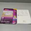 Avery Printable Shipping Labels with Sure Feed, 3-1/3" x 4", Matte Clear, 60 Blank Mailing Labels (18664)