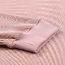 SELINK Women's Crewneck Oversized Corduroy Corded Sweatshirt Long Sleeve Casual Pullover Tops (Pink, S)